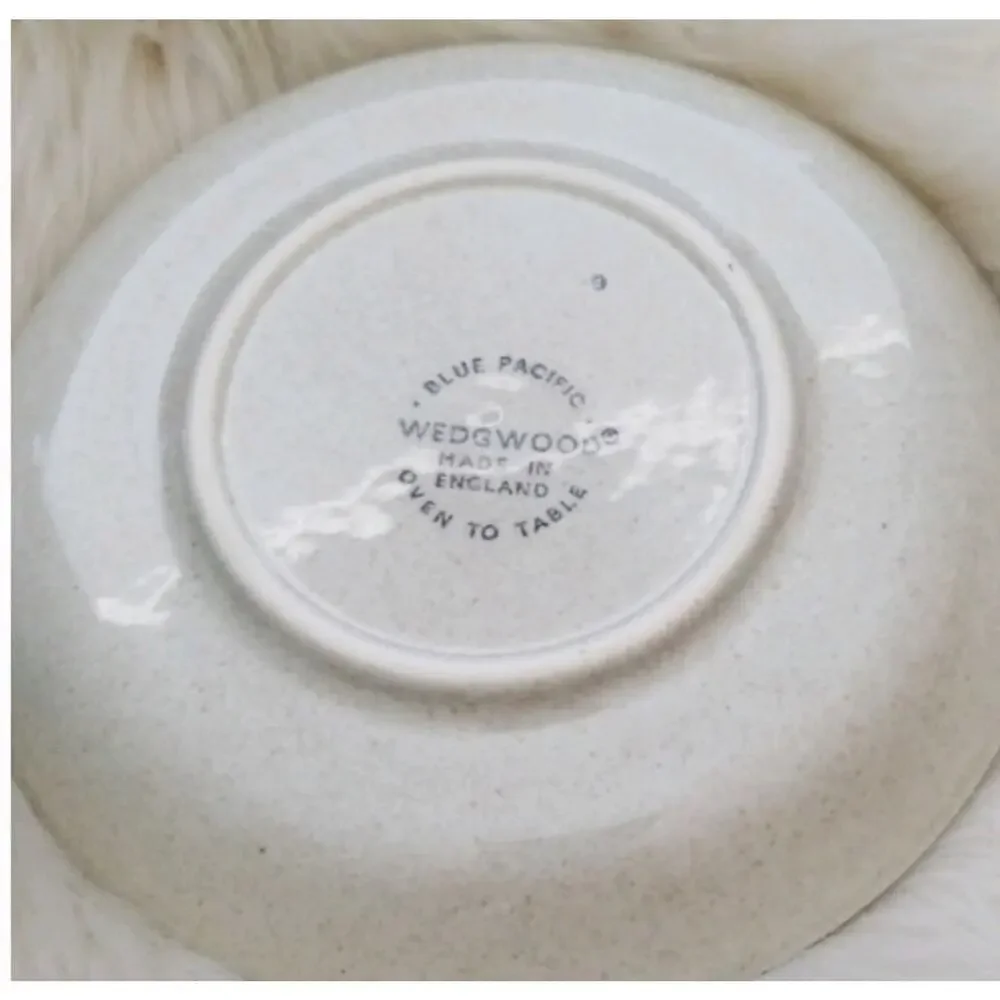 Wedgwood Blue Pacific Cup & Saucer Set Stoneware Made in England Oven to Table